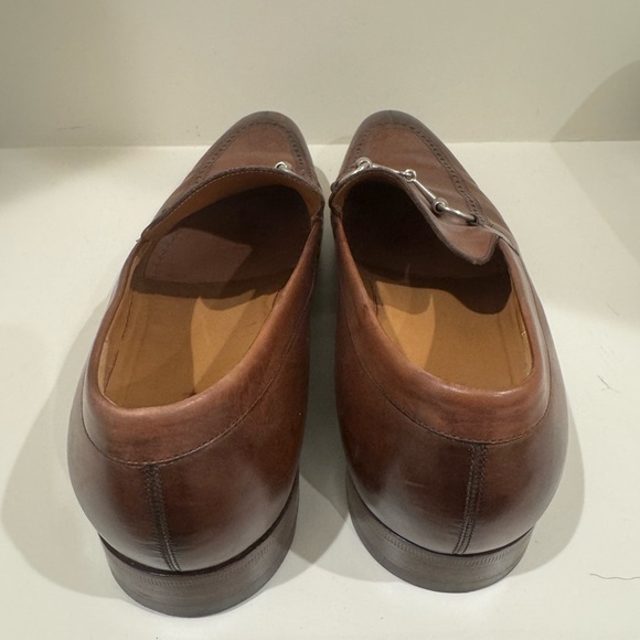 Gucci Mens Brown Leather Horsebit Loafer - Picture 2 of 5